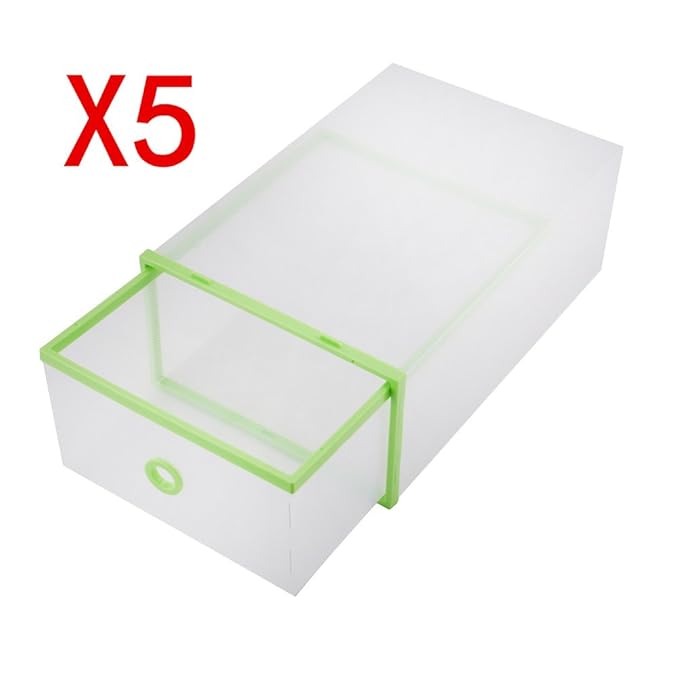 Aufbewahrungskiste aus Kunststoff, transparent, stapelbar, faltbar, 29