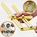 Professional Angle Template Tool - Heavy-Duty Aluminum Knobs with Reinforced Arms - Measures All Angles for Handymen, Builders, Craftsmen