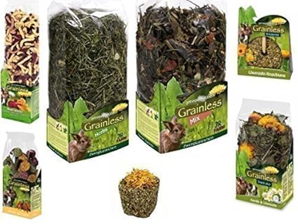 JR-Farm Grainless-Paket für Zwergkaninchen (Futter und Leckereien)
