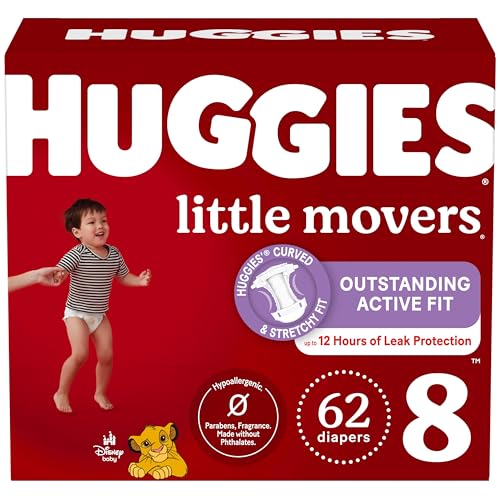 HUGGIES LITL MOVR HGEPK Diaper SZ8 62