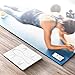 iTeknic Bluetooth Body Fat Scale, Smart BMI Weight Scale Digital Body Composition Analyzer with iOS and Android APP, 2 Frequency, 13 Datum Graph, Unlimited Users, 400lb Large Tempered Glass, White