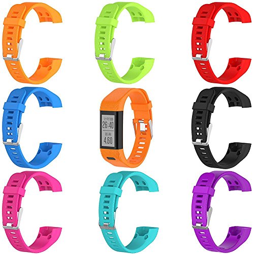 KOBWA Replacement Bands for Garmin Vivosmart HR+ Smart Watch,Soft Silicone Bracelet Sport Strap WristBand Accessory with Screwdriver for Garmin Vivosmart HR+