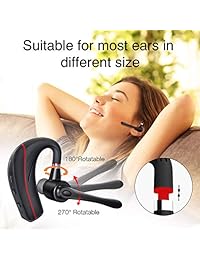 Auriculares Bluetooth, manos libres inalámbricos V4.1 con micrófono para negocios oficina conducción