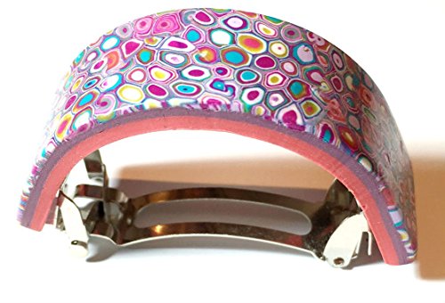 Retro Handmade Ponytail Holder Polymer Clay Hair Barrette, Quality Hair clip Barrette - Thumbnail 2