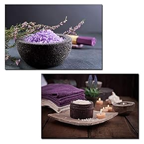 2 Panel Spa Still Life with Bath Salts...