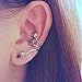 1pcs Vintage Alloy Earrings Stud Leaf Design Earring Ear Cuff Wrap Clip Ear Ring Silver