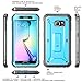 Supcase Unicorn Beetle PRO Series Full-Body Rugged Holster Case with Out Built-in Screen Protector for Samsung Galaxy S6 Edge (2015 Release) - Retail Package - Blue/Black