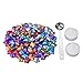 eBoot 140 Pieces Star Shape Sealing Wax Beads with 1 Piece Wax Melting Spoon and 2 Pieces Candles (9 Colors)
