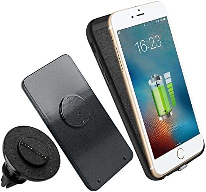 Cyber Cart Magnetic Wireless Charger with Car Phone Holder Portable Mobile Power Bank for IPHONE6,6S,7(4.7IN)