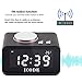 Alarm Clock Radio,ICODE Digital Alarm Clock with FM Radio,5 Dimmer, Dual USB Charge,Indoor Thermometer Fuction,Large LCD Display (Black)