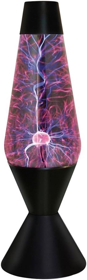 CREATIVE Classical Lava Lamp，Electroplasma Lamp, Responds Touch The Glass To Gather The Light On Your Fingertips,Best Gift Lamp,14.5 Inch,Black