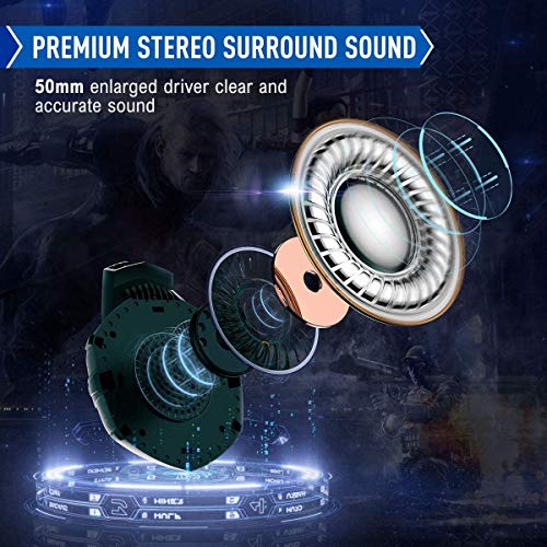 ONIKUMA Gaming HeadsetPS4 Headset with Mic, 7.1 Surround Sound & RGB