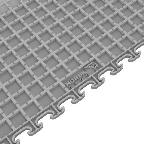 Norsk-Stor NSMPRD6MG Raised Diamond Multi-Purpose PVC Flooring, Metallic Graphite, 6-Pack