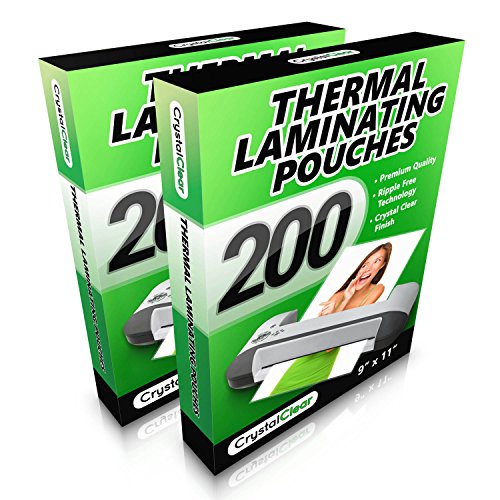 2 PACK - Thermal Laminating Pouches - (200 PACK - Get 2x More Sheets!) - Fits 8.5 x 11 Letter Size Paper - Universal Compatible with all Hot Laminator Machines - 3 Mil