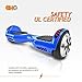 CHO Electric Self Balancing Dual Motors Scooter Hoverboard with Built-in Speaker and LED Lights - UL2272 Certified (-Blue)