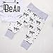 3 Piece Unisex Toddler Infant Newborn Kids Baby Bear Romper Geometry Pants Hat Outfits Clothes Sets (White, 0-3Months)