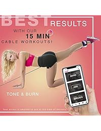 LOMI Padded Ankle Straps for Cable Machines with Unique Workouts Guide and Bonus Bag