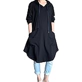 Minibee Women's Hoodies Oversized Sweatshirt Dress Long Sleeve Casual Tunic Pullover with Pockets