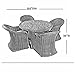 Abba Patio Outdoor Round Table and Chair Set Cover Porch Furniture Cover Waterproof, Brown, 84'' Dia.