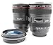 New Looks Like Canon SLR Lens 24-105mm Travel Coffee Mug/Cup/Thermos with Drinking Lid Stainless Steel W/leak-proof Lid Free Bag Best Gift