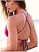 Vintagerose Push Up Swimsuit Tie Dye Swimwear Pin Up Padded Bikini Sets, Red, Small