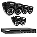 Lorex 8 Channel NR9082 4K Home Security System with 6 Weatherproof 4MP Dome LNE4422B IP Cameras