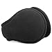 Metog Adult's Fleece Earmuffs Warm Ear Warmers Unisex Foldable Winter, black One size