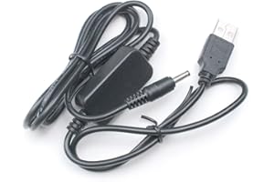 AECREATIVE USB Power Travel Charger Cable for Icom air-Band Radio transceiver IC-A25N IC-A25C IC-A25 IC-A24 IC-A23 IC-A6 IC-A5 IC-A4 ID-31A ID-51A IC-91AD IC-92AD IC-W31A IC-W32A IC-T70A IC-80AD IC-91AD IC-91A