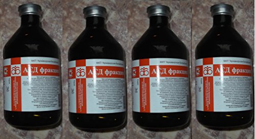 4 x ASD-2 (АСД) fraction for INTERNAL USE 100ml (A. Dorogov) (for treatment of PETS and ANIMALS: immunomodulator, oncology)