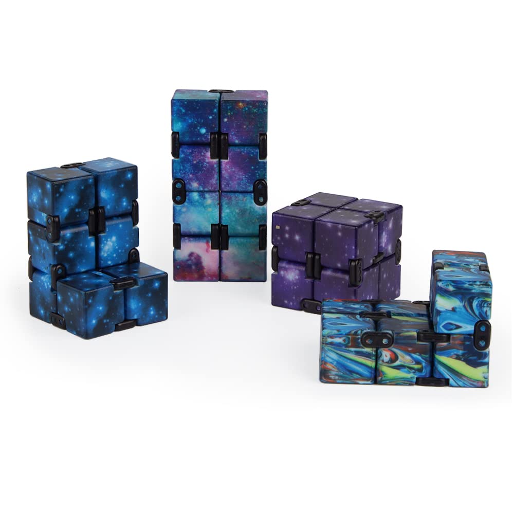 Fidget Cube, ZoneYan Infinity Cube, Infinite Magic Cube, Infinity Cube Fidget Toy, Fidget Toy Cube, Galaxy Infinity Cube, Fidget Cube Cheap, Unzip Toy, Birthday Present (B)