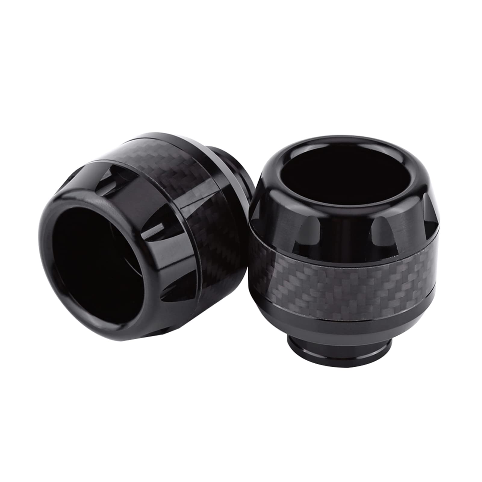 Photo 1 of for front fork sliders for scooter Gorgeri 1 Pair of Carbon Fiber Motorcycle Front Fork Frame Sliders Crash Protection(black)