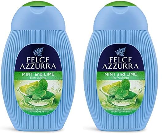 Mint and Lime Felce Azzurra for Unisex 8.4 oz Shower Gel (Paquete de 2)