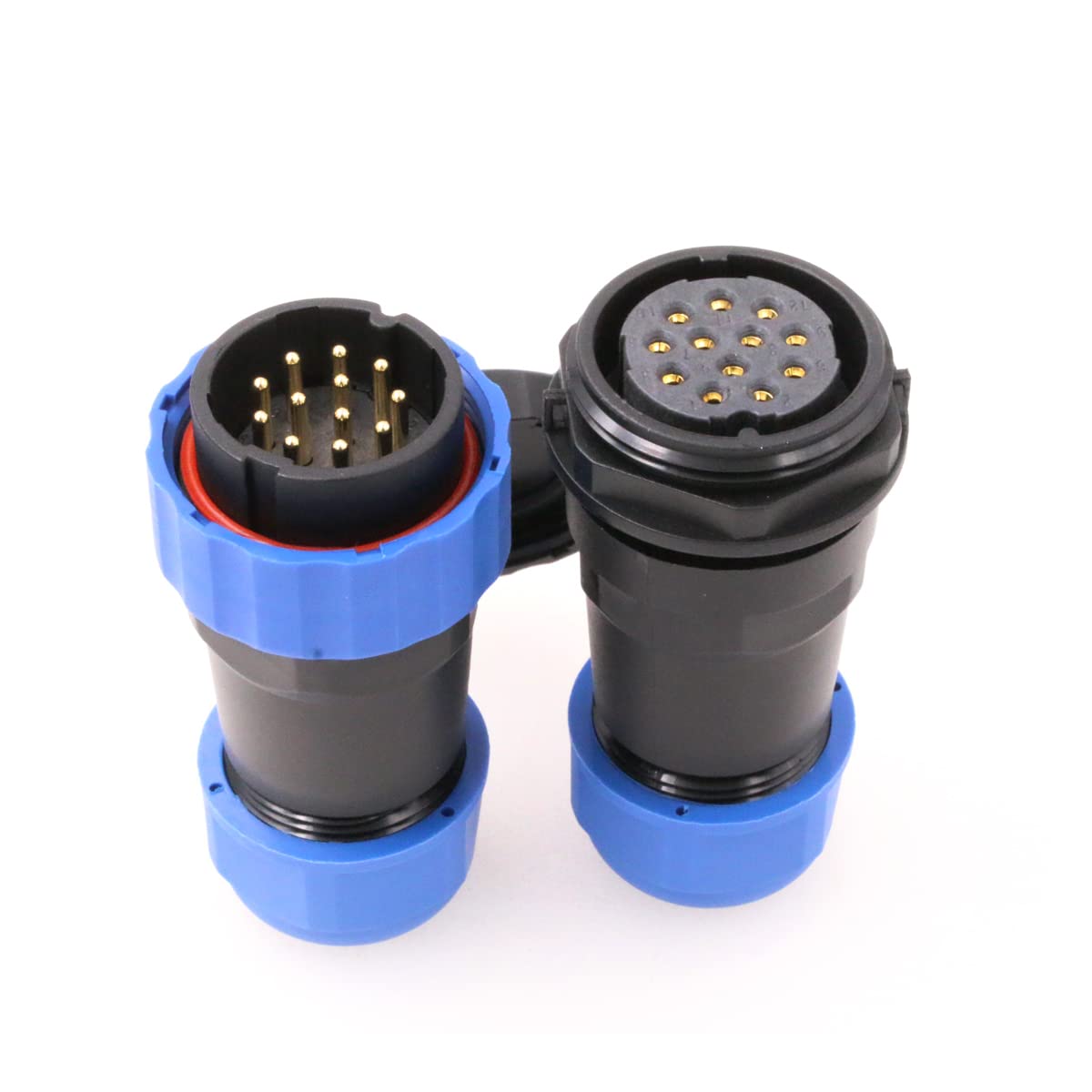 Eonvic SD28 12 Pin 28mm 10A 380V Waterproof Aviation Connector IP68 Docking Plug Socket Industrial Circular Connector Mating Plugs