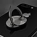 Finger Ring Stand, IPAKY 360° Shield Rotation Cell Phone Ring Stand Holder Grip Kickstand for Universal Smartphone iPhone iPhone XR, iPhone Xs, iPhone Xs MAX, iPhone X, iPhone 8/8 Plus—Shield Black
