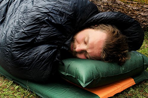 Ryno Tuff Self-Inflating Camping Pillow - Portable and Durable Inflatable Air Pillow Which Will Provide Comfort and Insulation While Camping, Backpacking, Thru Hiking and Traveling. Carry Bag Included