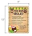Honey Dew Gifts, Tiki Bar Rules, 12 inch by 9 inch Novelty Tin Tiki Bar Decor and Signs, Tiki Decorations, Summer Sign, Made in USA, HDG-1083