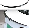 SUMK Model 3 Performance Real Carbon Fiber Spoiler for Tesla Model 3 Tail Wing Rear Trunk Lid Spoiler Wing Compatible Model 3 2018 2019 2020(Glossy Spoiler)
