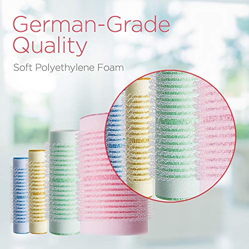 Titania Sleep Rollers 15mm 8 Pieces - Chemical & Moisture Resistant Overnight Hair Styling Rods in PolyBag - For Easy & Heat Free Nighttime Curling