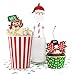 Christmas Drinking Straw Decorations Set (30 Pieces) – Xmas Party Décor Supplies Navidad Decoration for Cups, Party Favors and Cupcake Toppers