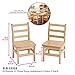 ECR4Kids Three Rung Ladderback Chair, 12in Seat Height, Classroom Seating, Honey, 2-Pack