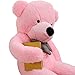 Big Cute Plush Teddy Bear Huge Plush Animals Teddy Bear Girl Children Girlfriend Valentine's Day White (24 inches, Pink)
