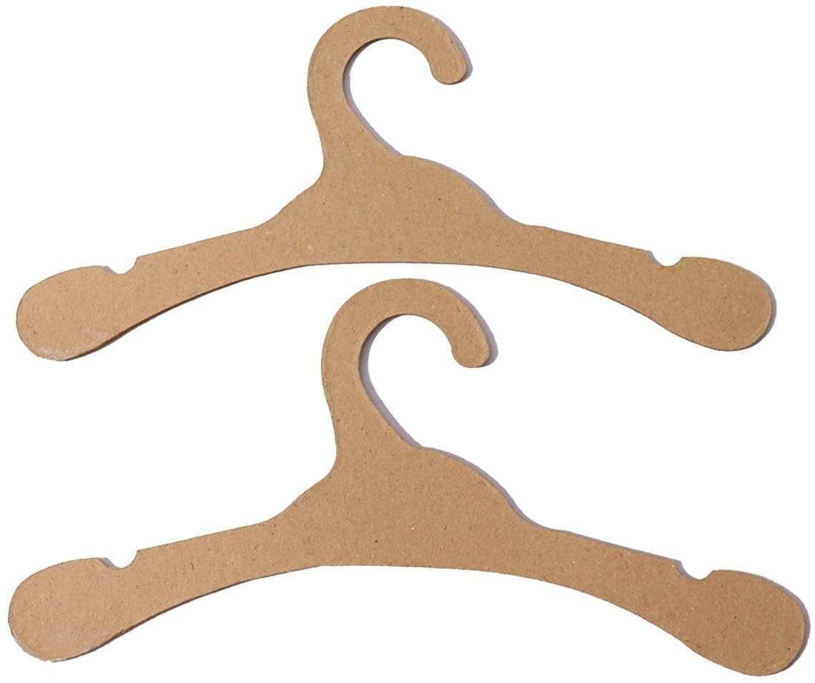 Runaup Baby Cardboard Hangers, Eco Friendly Recycled Paper Clothes Hanger for Kids Childrens (20 Pack)
