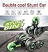 RC Car for Kids Remote Control Stunt Car 5 Wheels Off Road Car 2.4GHz High Speed Racing with LED Light 5WD Vehicle 360°Rotating Electronic Kids Toy Car Xmas Gifts for Boys and Girls(Battery Included)