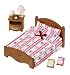 1 X Sylvanian Families bedroom semi-double bed over -512