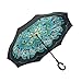 Amagoing Car Inverted Umbrella Double Layer Windproof Reverse Umbrella for Rain Sun