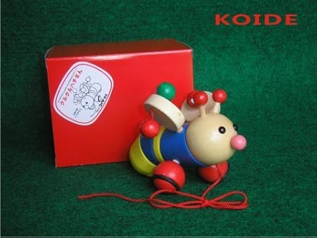 Amazon 日本製木のおもちゃ プルトイ クルクルハチさん 積み木 おもちゃ