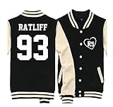 Fanstown fashion Rock bands baseball jacket baseball jacket hoodie with accessories black