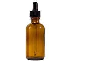GREENHEALTH Amber Glass Dropper Bottle 2 oz – Refillable UV-Resistant Glass Bottle with Leak-Proof Dropper for Essential Oils, Serums, Tinctures, DIY Skincare – Single Pack - GreenHealdh