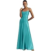 benoui Satin Bridesmaid Dresses Spaghetti Straps Wedding Guest Dress Maxi Formal Gowns
