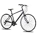 Hiland City Urban Bike for Men’s Aluminum Comfort Road City Commuter Bicycle Black Bluethumb 1
